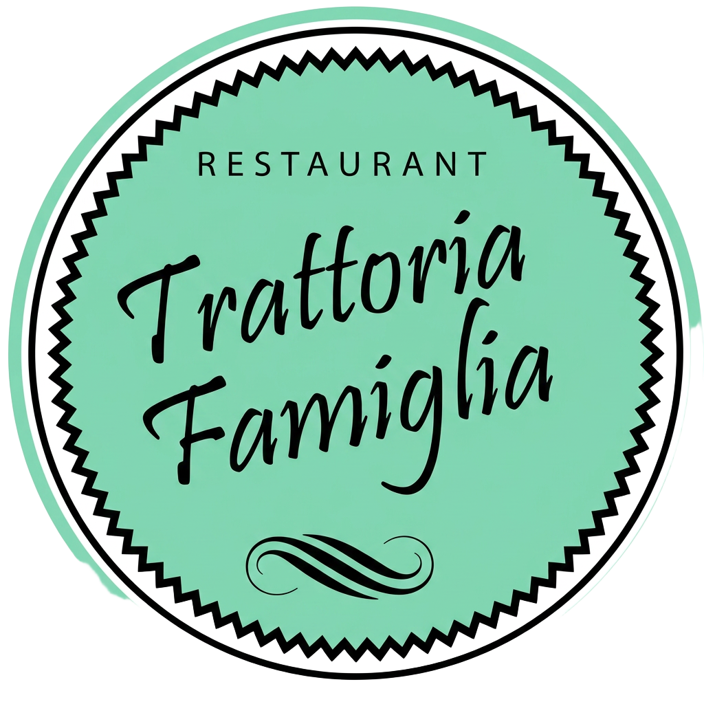 Logo Trattoria Famiglia, klient marketingu ze severního okraje Prahy